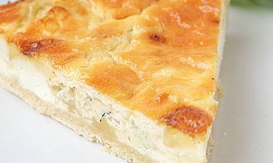 Рецепт тарта с сыром и луком