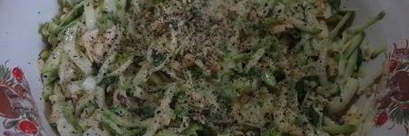 тарт с цукини, рисом и орехами