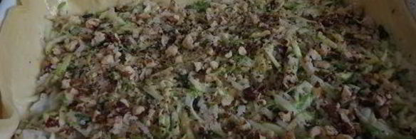 тарт с цукини, рисом и орехами