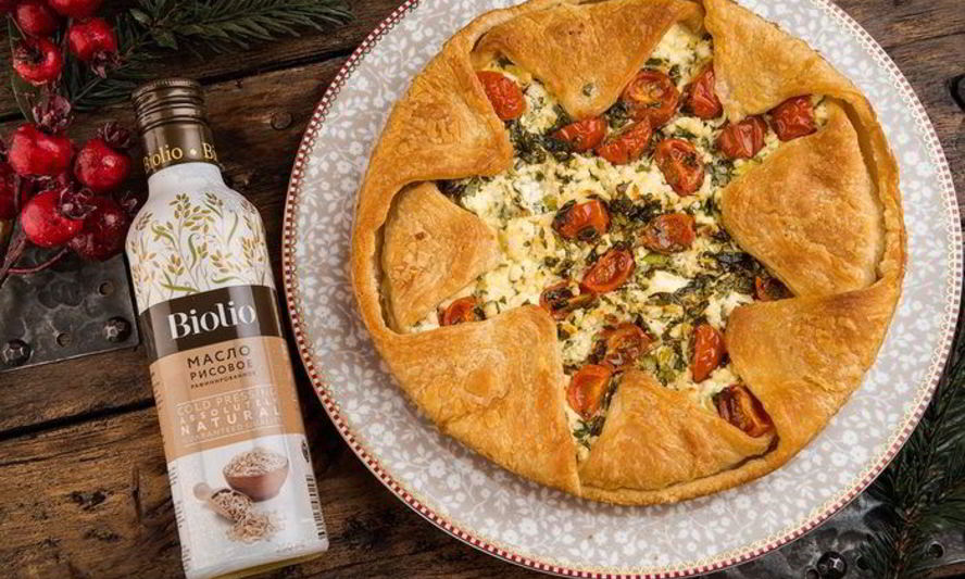 Рецепт тарта с творогом, помидорами черри и базиликом