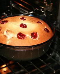 Тарт с вишней и творогом