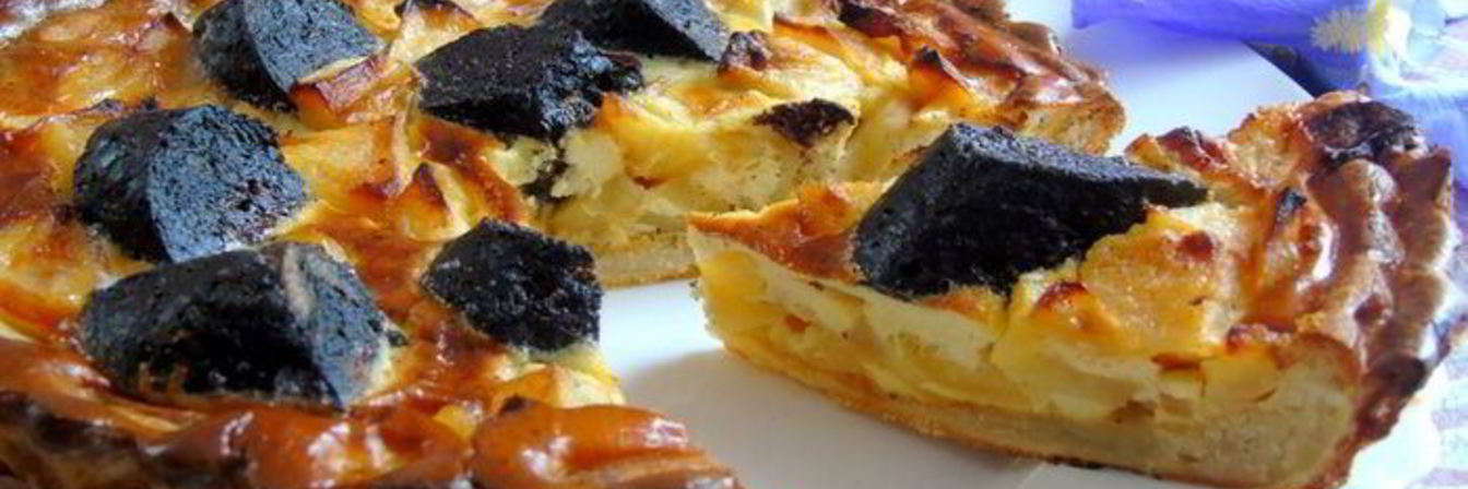 Тарт с яблоками и Boudin Noir