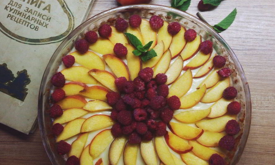 Рецепт тарта с заварным кремом и фруктами