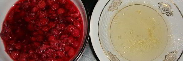 тарт с заварным кремом и малиновым желе