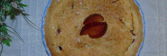 тарт со сливой