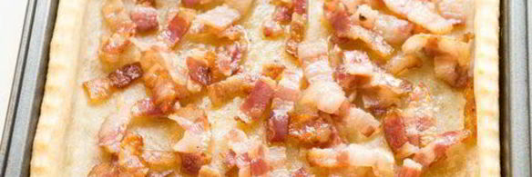 тарт со спаржей и беконом