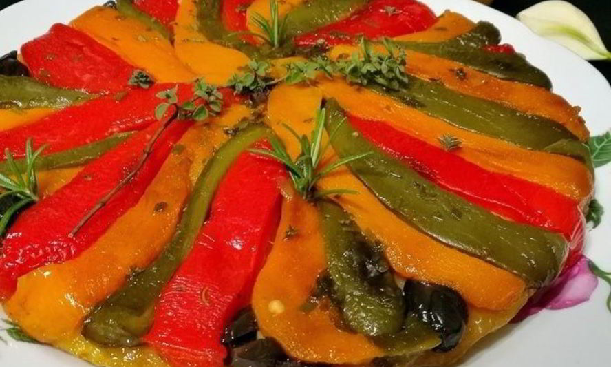 Рецепт тарта татен с перцами
