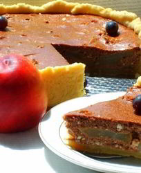 Тарт творожный Груши в шоколаде