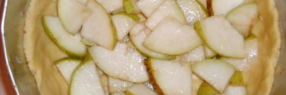 тарт творожный груши в шоколаде