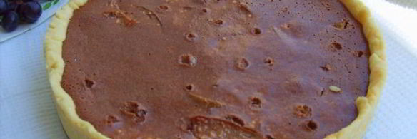 тарт творожный груши в шоколаде