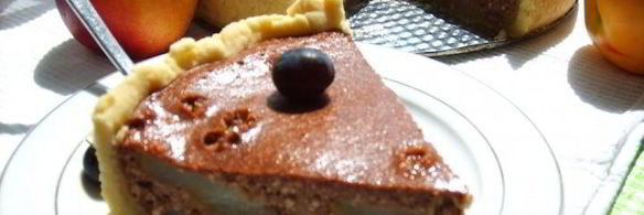 тарт творожный груши в шоколаде