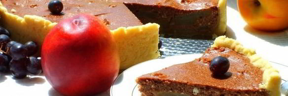 тарт творожный груши в шоколаде