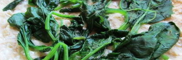 тарт взлетная полоса со шпинатом, курицей и грибами