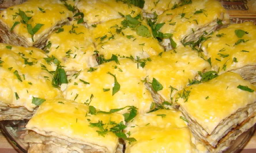 Рецепт тартинок из лаваша