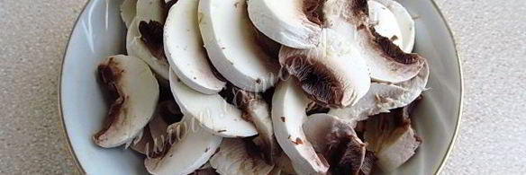 тартинки с грибами и творогом