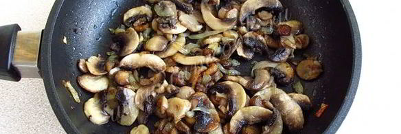 тартинки с грибами и творогом