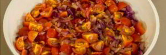 тарты с помидорами и луком