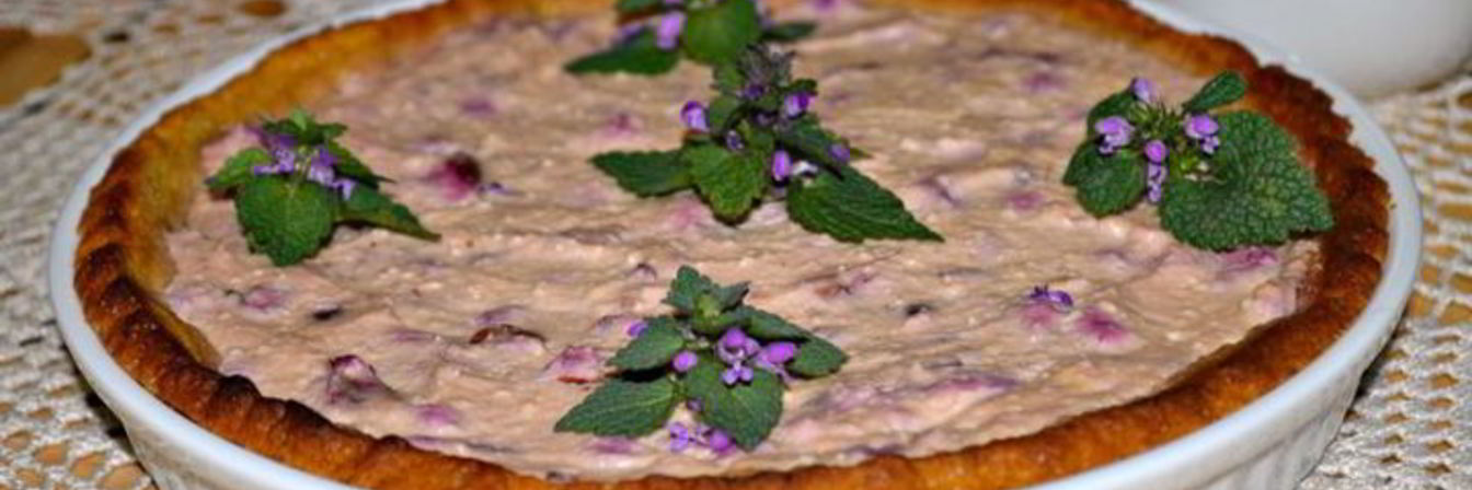 Творожно-вишневый тарт