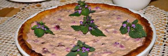 творожно-вишневый тарт