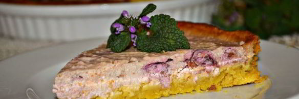 творожно-вишневый тарт