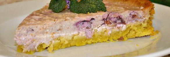 творожно-вишневый тарт