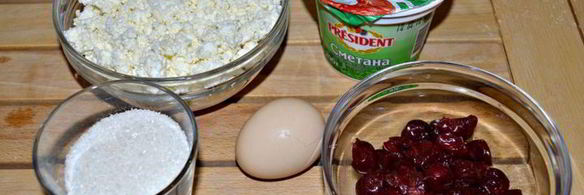 творожно-вишневый тарт