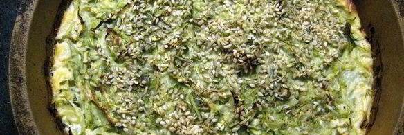 творожный тарт с кабачковой начинкой