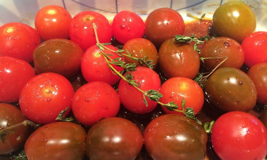 Рецепт томленных в бальзамико помидоры черри