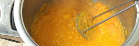 тыквенное желе с меренгой