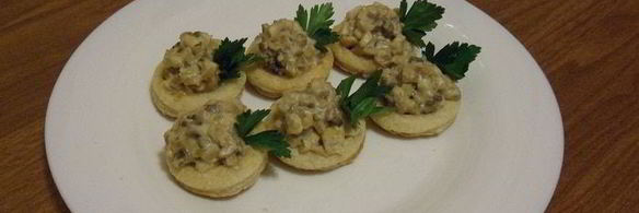 волованы с грибами