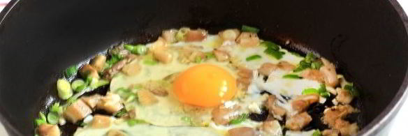 яичница с грибами