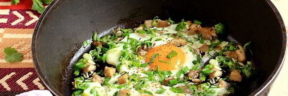 яичница с грибами