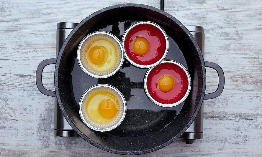 Рецепт яичницы с помидорами