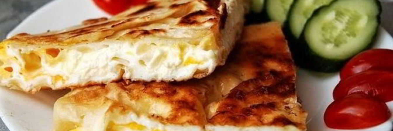 Яичница с сыром в лаваше