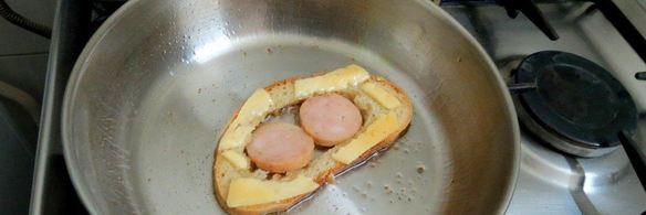 яичница в хлебе