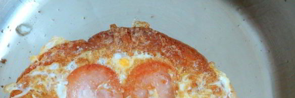 яичница в хлебе