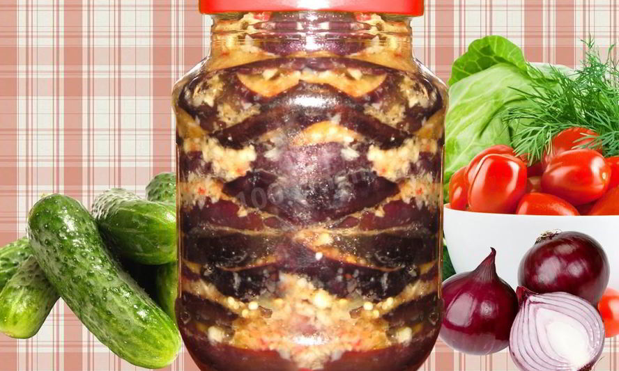 Рецепт языка из баклажанов с чесноком