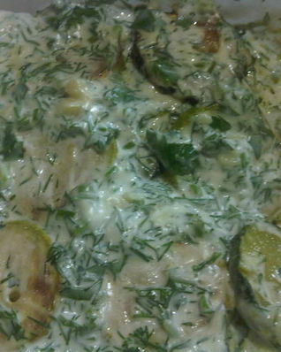 Закуска из кабачков