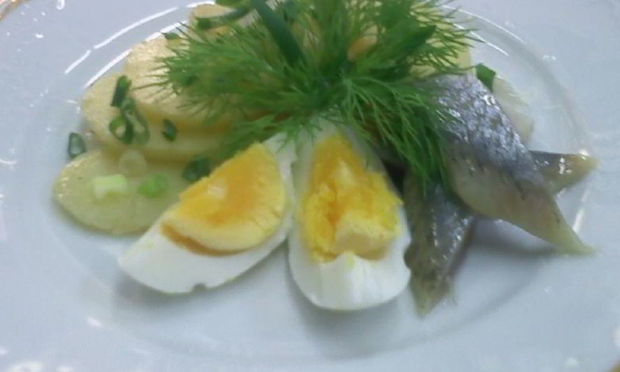 Рецепт закуски из картофеля и сельди