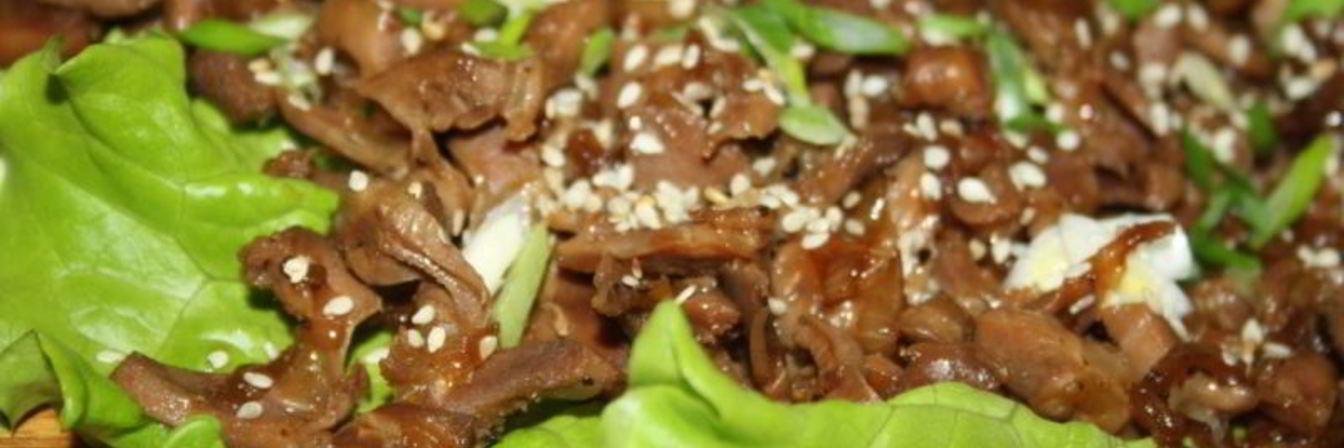 Закуска из куриных желудков