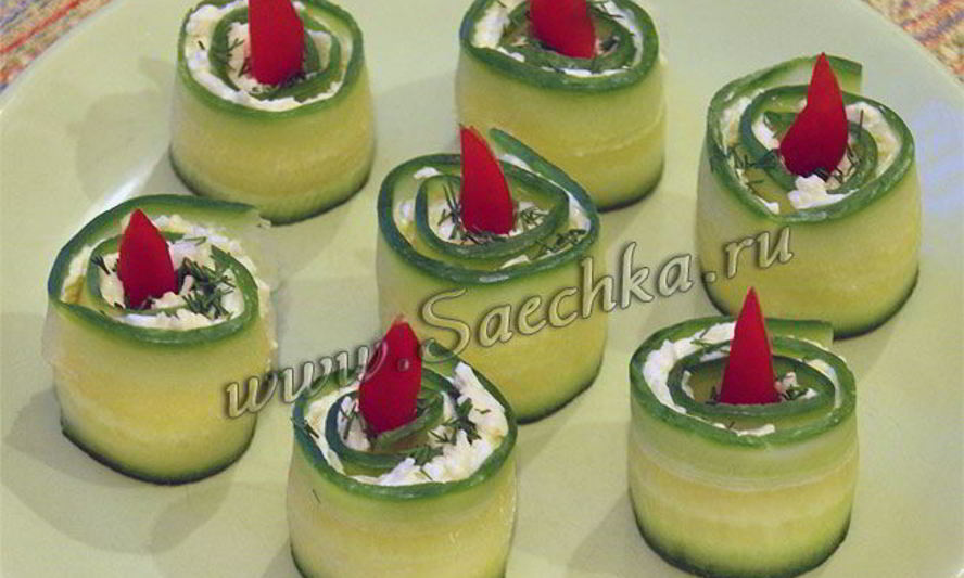 Рецепт закуски из огурцов свечи