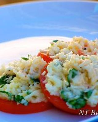 Закуска из помидоров с сыром Пармезан