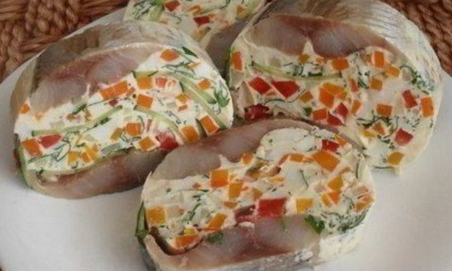 Рецепт закуски из сельди с красным перцем