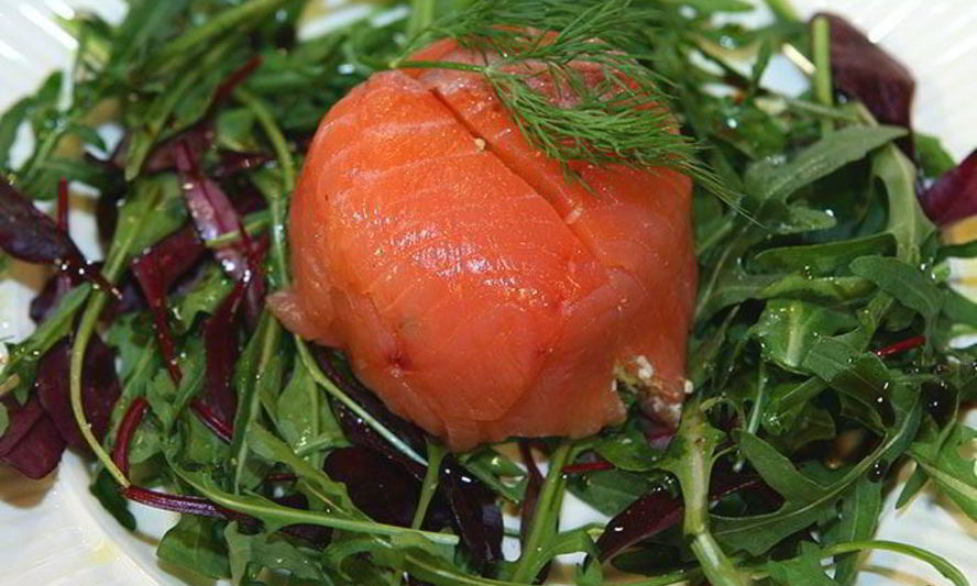 Рецепт закуски из семги с рисом