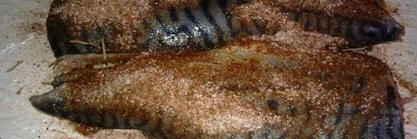 закуска из скумбрии и помидор с соусом