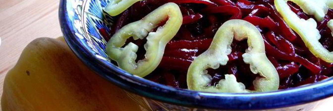 Закуска из свеклы и болгарского перца