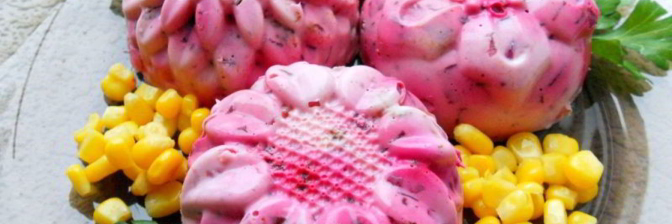 Закуска из свеклы и сельди