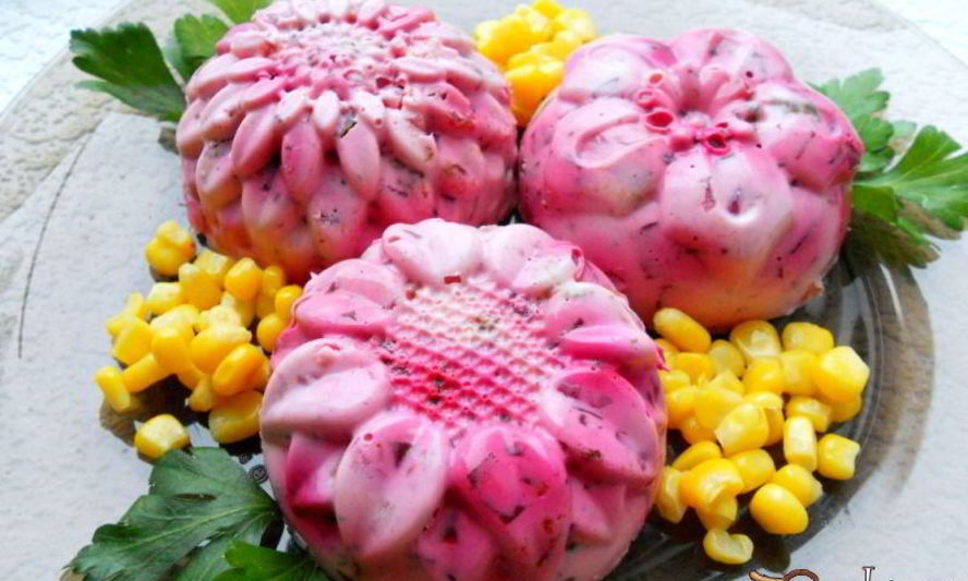 Рецепт закуски из свеклы и сельди