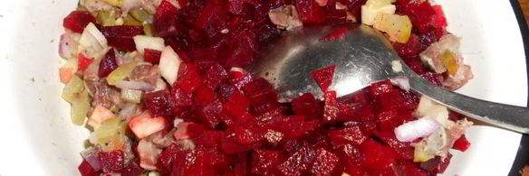 закуска из свеклы и сельди