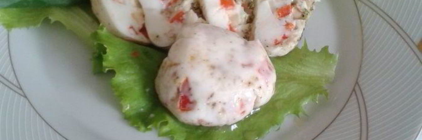 Закуска на белках со сладким перцем